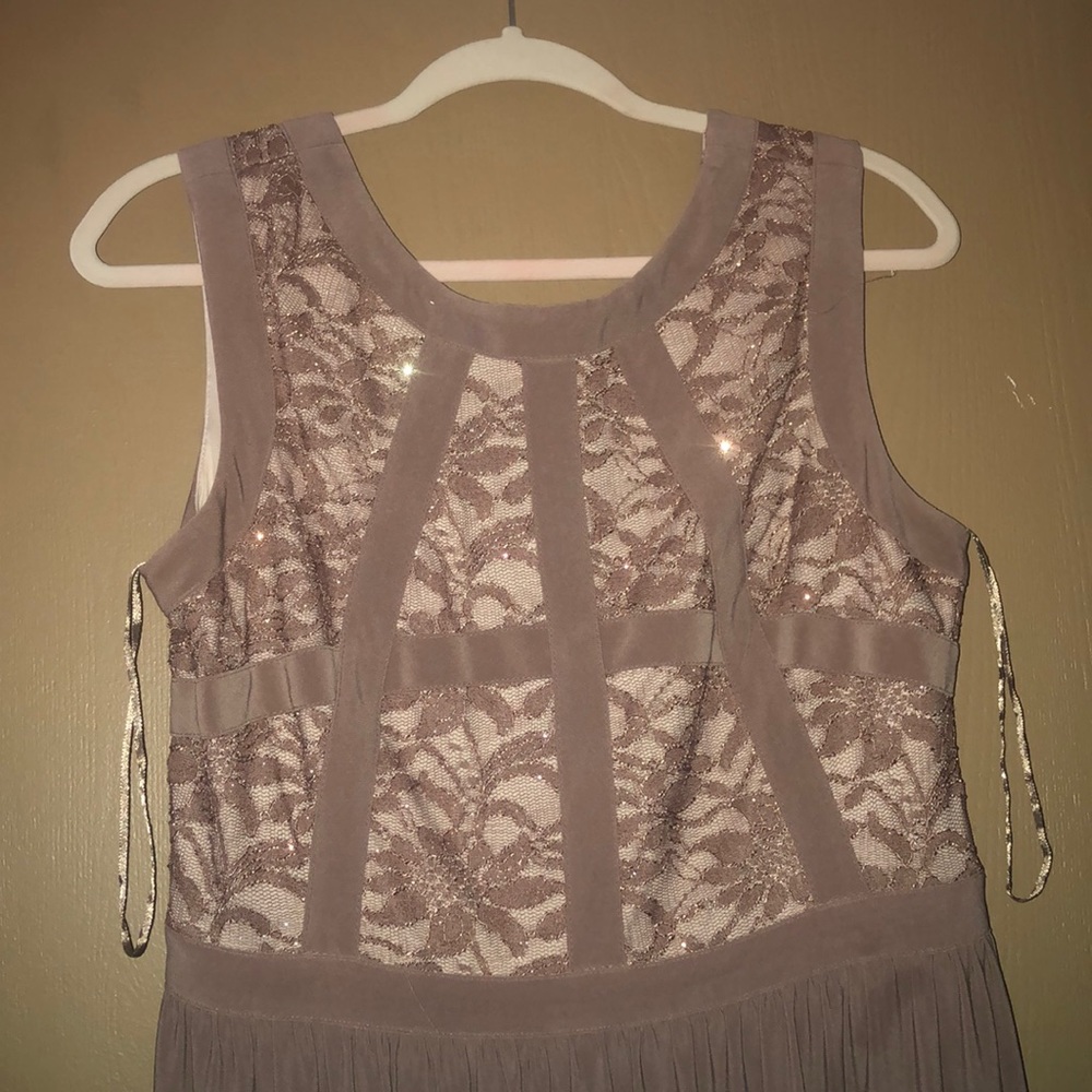 Tan laced dress
